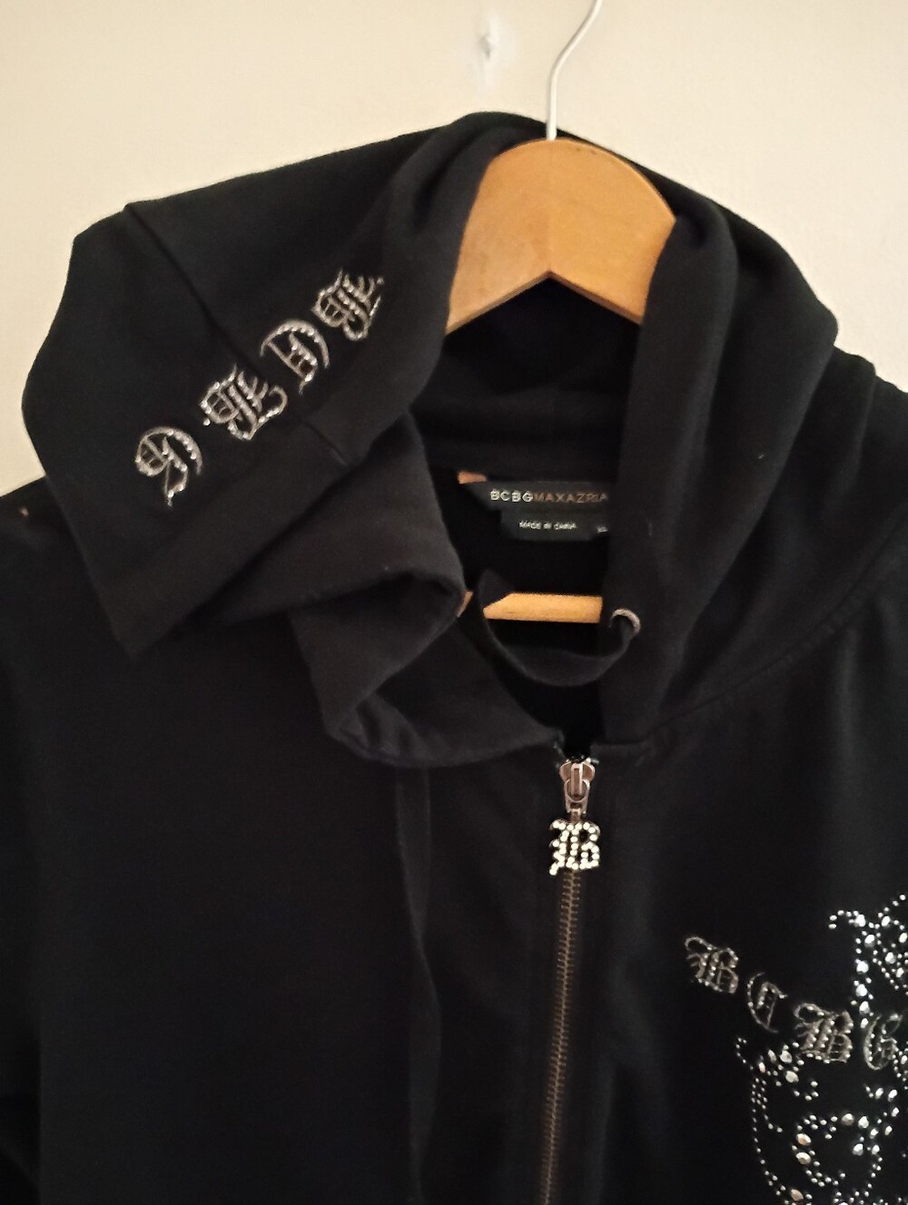 BCBG Women's Sparkling Hoodie-Offers Welcome!